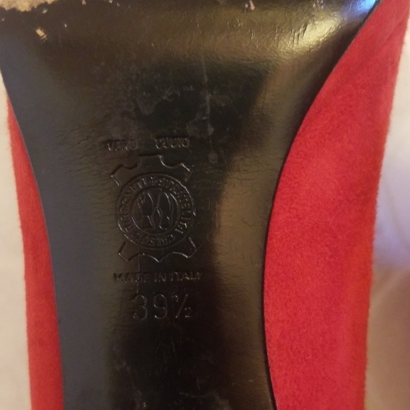 SACCO italian red sueded pumps - Picture 5 of 8
